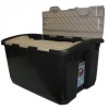 Real Organized 12-Gallon Plastic Lidded Crate $3