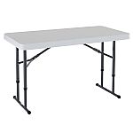 Lifetime Commercial Height Adjustable Folding Utility Table $30