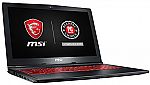 MSI GL62M 15.6" FHD Thin and Light Gaming Laptop (i7-7700HQ 8GB 128GB+1TB GTX 1050Ti ) $799