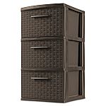 Sterilite 3-Drawer Weave Cart $12.88