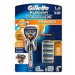 Gillette Fusion ProGlide Power Razor with 6 Cartridges $15 and more