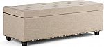 Simpli Home Hamilton Rectangular Storage Ottoman Bench $73 (orig. $370)