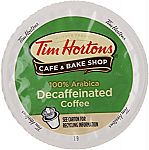 24-Count Tim Horton's Decaffeinated 100% Arabica Single Serve Coffee Cups $1.91 ($0.08/Cup, Add-on item)