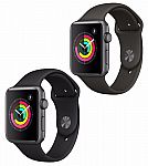 Apple Watch Series 3 38mm Smartwatch GPS Aluminum Case Sport Band $292, 42mm $319.50