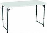 Lifetime 48"x24" Height-Adjustable Folding Utility Table $26.90