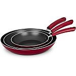 Mainstays 3-Piece Forged Skillet Set, Red $9.87