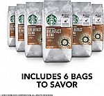 72-oz Starbucks Breakfast Blend Medium Roast Whole Bean Coffee $40
