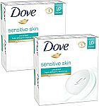 20-Count of 4-oz Dove Beauty Bar for Sensitive Skin $13 and More