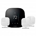 ecobee 3 Smart Thermostat with 3 Room Sensors $199 (membership required)