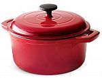 Tramontina 5.5-Qt Enameled Cast Iron Round Dutch Oven $30