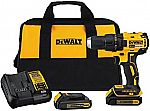 DEWALT 20-Volt Max 1/2-in Cordless Brushless Drill w/ 2 Batteries $99 (orig. $169)