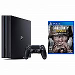 PlayStation 4 Pro 1TB console + Call of Duty: WWII $399.99