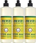 3-Pack of 16oz Mrs. Meyers Liquid Dish Soap Honeysuckle $6.41