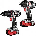 PORTER-CABLE PCCK602L2 20V MAX Lithium Ion 2-Tool Combo Kit $99 and more
