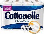 36-Rolls Cottonelle CleanCare Family Roll Toilet Paper $13