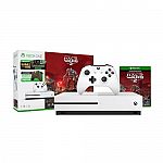 Xbox One S 1TB Bundle with Halo Wars 2 and Bonus Controller PlayStation 4 1TB Bundle + Wireless Controller & Charging Station $269 + $75 KC