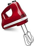 KitchenAid KHM512ER 5-Speed Ultra Power Hand Mixer, Empire Red $30