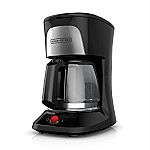 BLACK+DECKER 5-Cup Coffeemaker with Duralife Glass Carafe $10 (org $23)