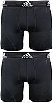 2-Pack adidas Men's Sport Performance Climalite Boxer Brief Underwear $13