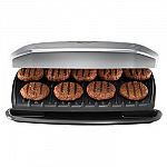 George Foreman 9-Serving Classic Plate Grill & Panini Press $18 (Was $50)