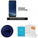 Samsung Galaxy S8+ Unlocked Phone + Qi Charger + $100 Amazon GC $725