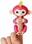 WowWee Fingerlings - Interactive Baby Monkey - Bella (Pink with Yellow Hair) $15