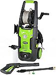 GreenWorks 1700 PSI 13 Amp 1.2 GPM Pressure Washer with Hose Reel GPW1702 $77
