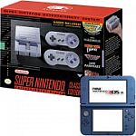 Nintendo SNES with Nintendo Galaxy 3DS XL $258