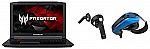 Acer Predator Helios 300 (i7-7700HQ 16GB 256GB GTX 1060 6GB) + Mixed Reality Headset Bundle $999 and more