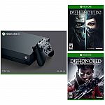 Xbox One X 1TB Console+ Dishonored: Death of the Outsider + Dishonored 2 $499.99