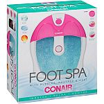 Conair Foot Spa with Bubbles, Massage & Heat $7.48