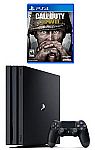 PlayStation 4 Pro 1TB System with CoD WWII +  FIFA 18 or Star Wars Battlefront II $350