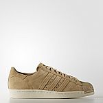 adidas Originals Superstar 80s Shoes BB2227 Men's Beige Sneakers $34.99 (was $120)