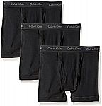 3 Pk Calvin Klein Men's Underwear Cotton Stretch Boxer Briefs $18