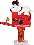ProductWorks 36-Inch Pre-Lit Peanuts Snoopy on the Mailbox Animated Christmas Yard Decoration $20