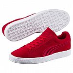 PUMA Suede Classic Badge Sneakers (Barbados Cherry and True Blue) $14 Shipped