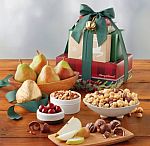 Harry & David Tower of Treats Gift (6X Royal Riviera Pears, Moose Munch Pop Corn, 4-oz Mixed Nuts, Chocolate Covered Cherries & Truffles) $20 (orig. $40) + Free Shipping and More