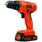 BLACK+DECKER 20-Volt MAX Lithium Ion Cordless Drill $21 (org $45)