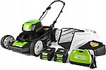 GreenWorks Pro 80V 21" Cordless Lawn Mower + 2 Batteries + Charger $349