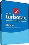 TurboTax Deluxe 2017 Fed + Efile + State $40, Deluxe $29.99