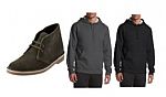Clarks Men's "Bushacre 2" Boots + TWO Champion Fleece Hoodies $52.79