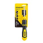 Stanley 68-010 Multibit Ratcheting Screwdriver with 10 Assorted Bits $2.90 (Org $13.68)