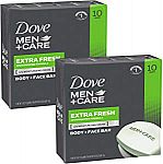 20-Count Dove Men+Care Body & Face Bar (Extra Fresh) $13.90