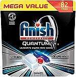 82-Ct Finish Powerball Quantum Dishwasher Detergent Tabs $12.37