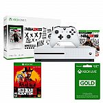 Xbox One S NBA 2K19 & Red Dead Redemption 2 & 3 Month Gold Membership $260 (or $450 for XBox One X Bundle)