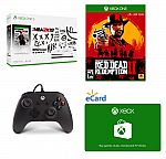 Microsoft Xbox One S 1TB + Red Dead Redemption 2 + Power A Xb1 Wired Controller Black + Xbox $5 Gift Card $259