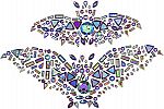 Darice Martha Stewart Crafts Gemstone Bat Sticker, 5.5" $1.68 (72% off) & More Halloween Decors
