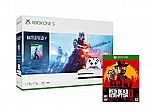 Xbox One S 1TB Console - Battlefield V Bundle [Pre-Order] + Red Dead Redemption 2 - Xbox One $259