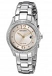 Citizen Women's Eco-Drive Silhouette Crystal Watch with Date $57 and more
