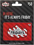 $50 T.G.I. Friday's Gift Card  $40